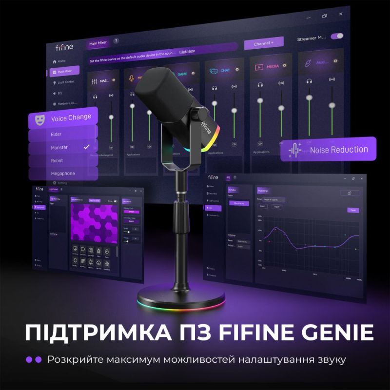 Мікрофон Fifine Black (AM8PROS)