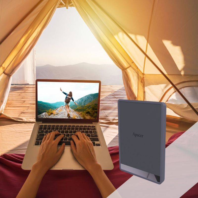 Накопитель внешний SSD 512GB Apacer AS724 Cream (AP512GAS724C-1)