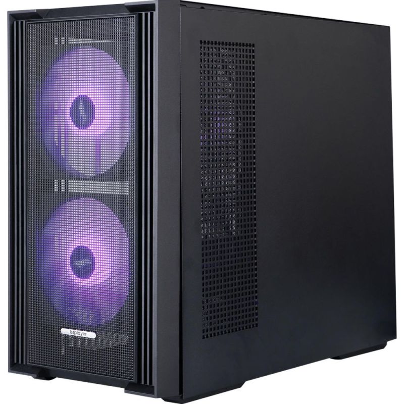 Корпус 1stPlayer Black (AU6-BK-2FA7-14-2FA7R-1FA7)