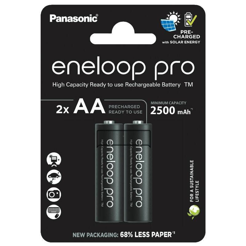 Акумулятори Panasonic Eneloop AA/HR06 NI-MH 2500 mAh BL 2 шт (BK-3HCDE/2CP)