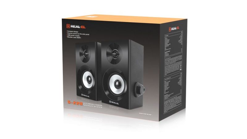 Акустична система REAL-EL S-228 Black (EL121200014)