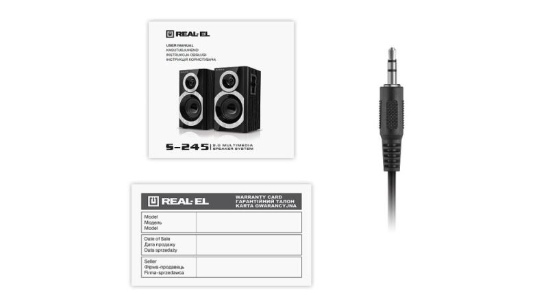 Акустична система REAL-EL S-245 Black (EL121200015)
