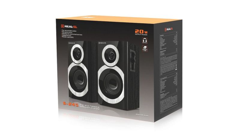 Акустична система REAL-EL S-245 Black (EL121200015)