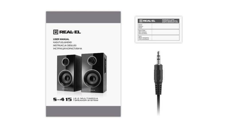 Акустична система REAL-EL S-415 Black (EL121200017)