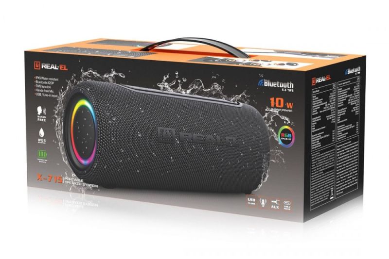 Акустична система REAL-EL X-715 Black (EL121600027)