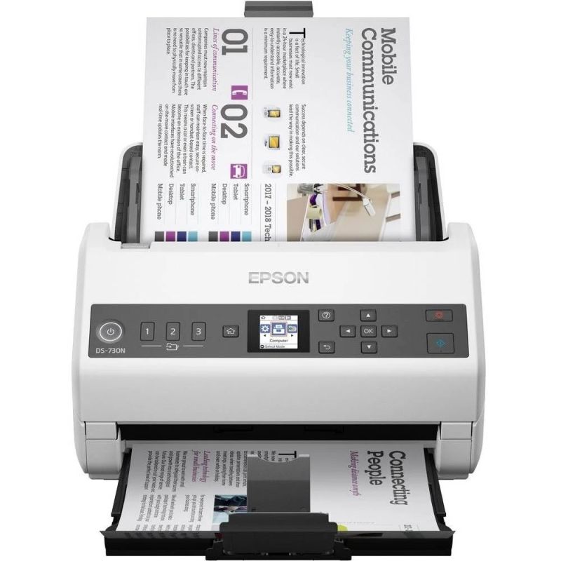 Сканер А4 Epson Workforce DS-730N (B11B259401)