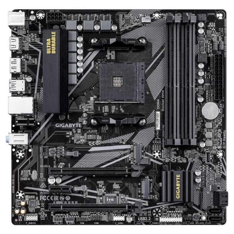 Материнская плата Gigabyte Socket AM4 (B550M DS3H R2)