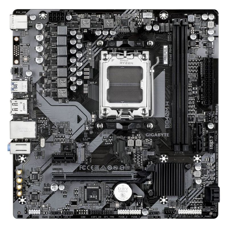 Материнська плата Gigabyte Socket AM5 (B840M H)