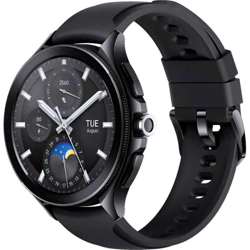 Смарт-часы Xiaomi Watch 2 Pro Black Case with Black Fluororubber Strap (BHR7211GL)