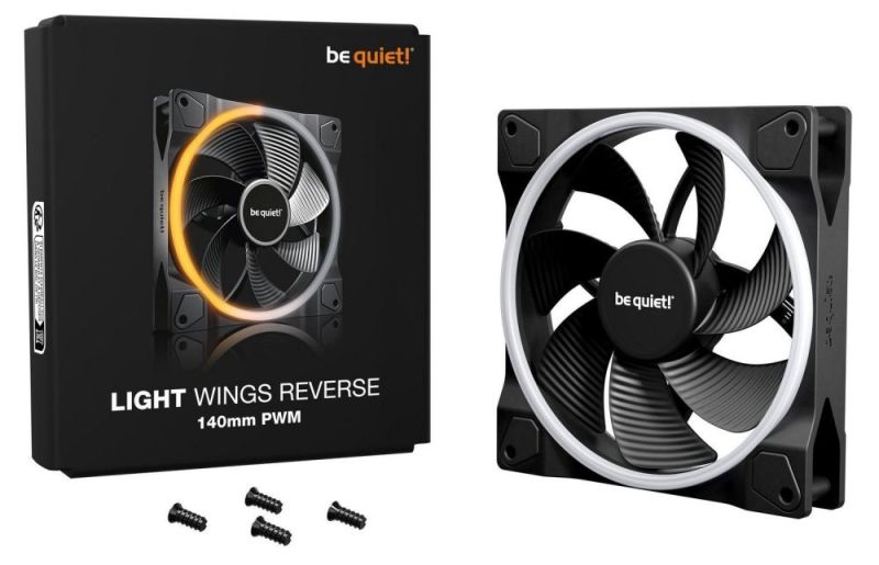 Вентилятор be quiet! Light Wings 140mm PWM Reverse Black (BL134)