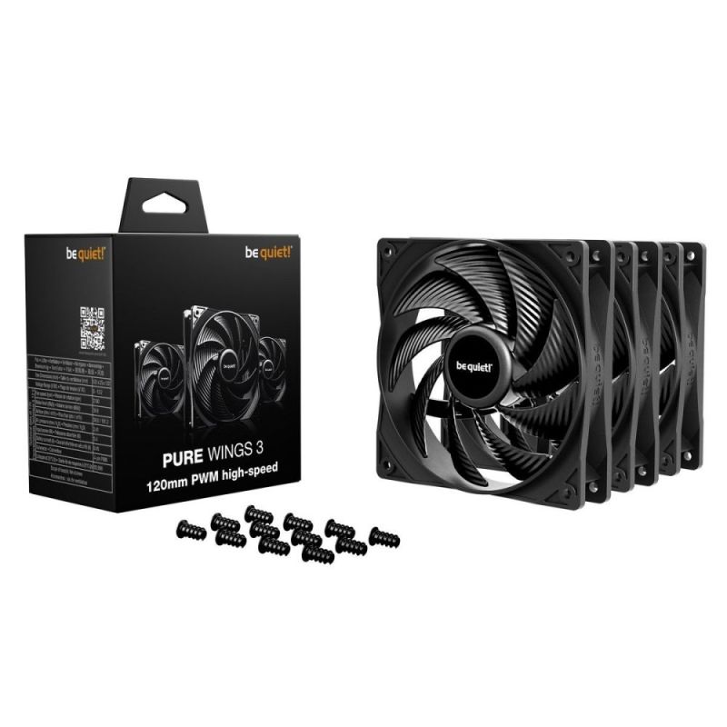 Вентилятор be quiet! Pure Wings 3 120mm PWM High-Speed 3-Pack Black (BL140)