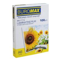 Пленка для ламинирования Buromax глянцевая, А6, 100мк, 100 шт (BM.7774)