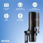 Микрофон RGB Black (BOYA K3-02)