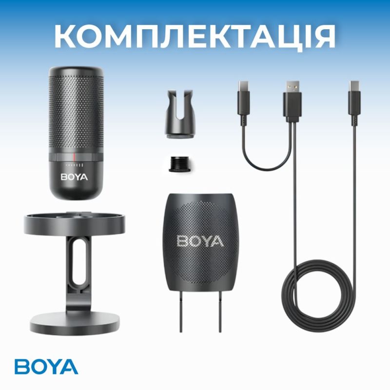 Микрофон RGB Black (BOYA K3-02)