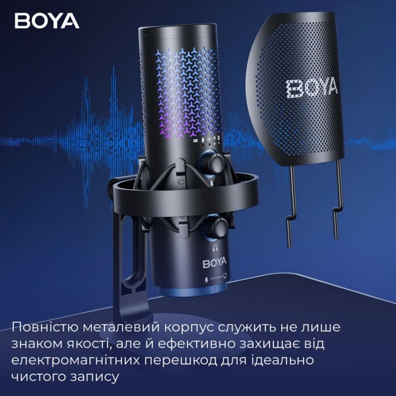 Микрофон RGB Black (BOYA K5-02)