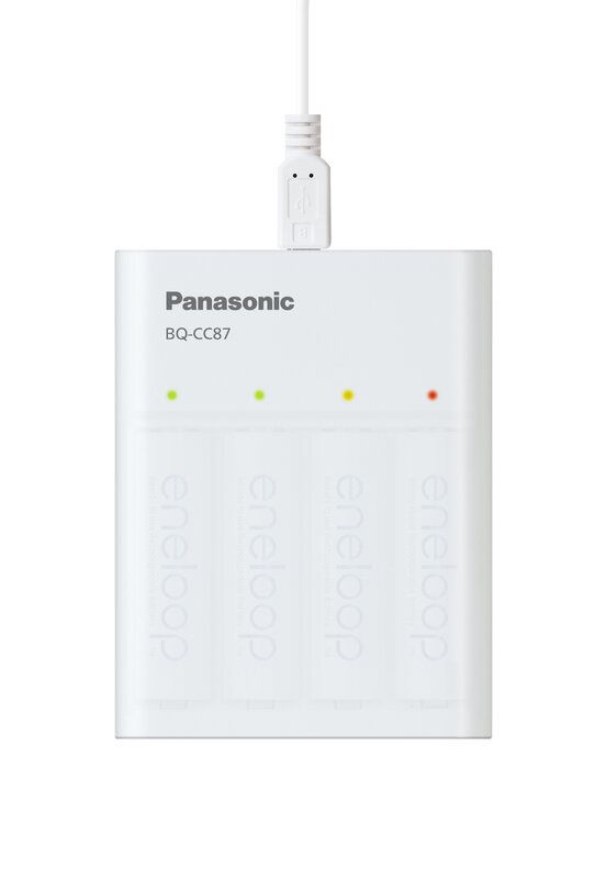 Зарядний пристрій Panasonic Eneloop ready USB in/out з функцією Power Bank  (BQ-CC87USB Eco)