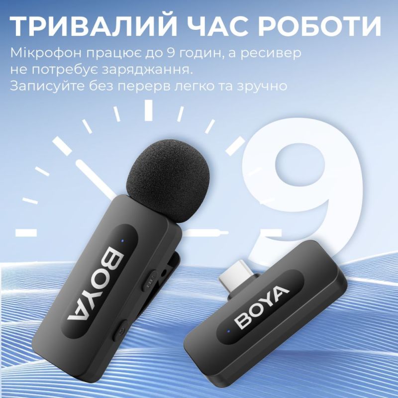 Мікрофон BOYA Type-C Black (BY-V20)
