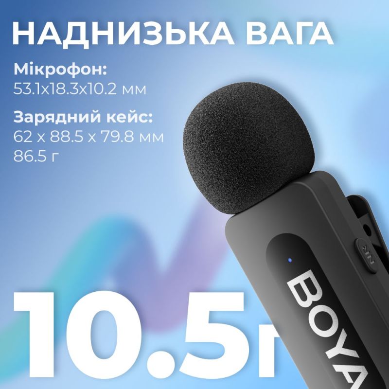 Микрофон BOYA Lightning Black (BY-V3)