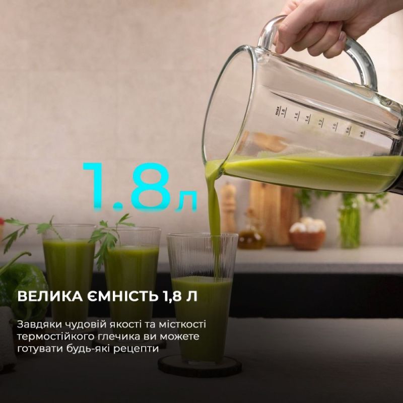 Блендер Cecotec Power Titanium 2000MAX PerfectMix Black (8435484041409) (CCTC-04140)