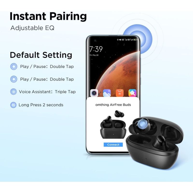 Bluetooth-гарнитура Omthing AirFree Buds (EO009 Black)