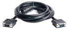 Кабель удлинитель Cablexpert (CC-PPVGAX-10B) VGA-VGA HD15M/HD15F с 2-мя фер. кольцами, черный, 3м (CC-PPVGAX-10-B)