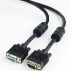 Кабель удлинитель Cablexpert VGA -VGA (M/F), HD15 с 2-мя фер. кольцами, 1.8 м, черный (CC-PPVGAX-6B)