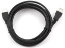 Кабель Cablexpert USB - USB V 2.0 (M/F), удлинитель, 1.8 м, черный (CCP-USB2-AMAF-6)