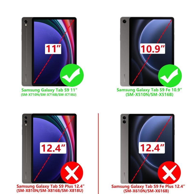 Чохол-книжка BeCover Flexible TPU Mate для Samsung Galaxy Tab S9 (SM-X710/SM-X716)/S9 FE (SM-X510/SM-X516B) Don`t Touch (712533)