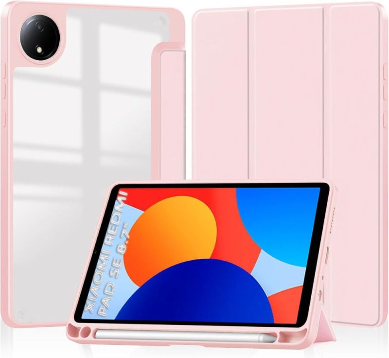 Чехол-книжка BeCover Soft Edge TPU для Xiaomi Redmi Pad SE 8.7 Pink (712570)