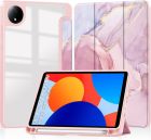 Чехол-книжка BeCover Soft Edge TPU для Xiaomi Redmi Pad SE 8.7 Pink Marble (712576)