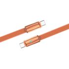 Кабель ColorWay USB Type-C - USB Type-C (M/M), ultra-thin, 5А, 1 м, Orange (CW-CBPDCC100-OR)