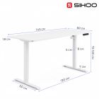 Комп`ютерний стіл Sihoo D03 White (D03-106/D03-107)