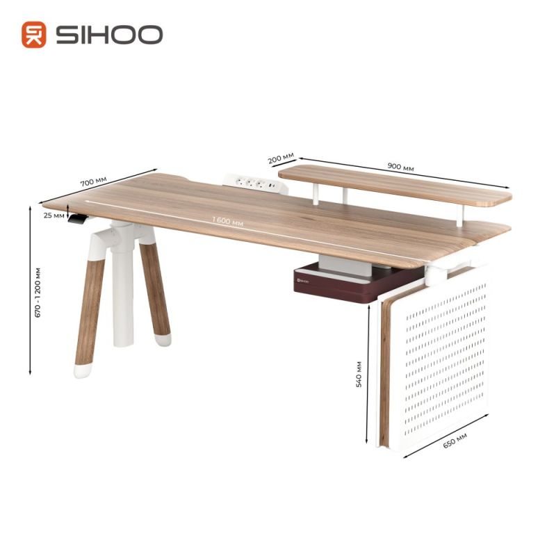 Комп`ютерний стіл Sihoo D07 Maple/White (D07B-102/D07J-102-AB)