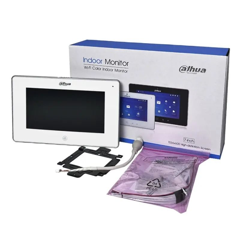 IP-видеодомофон Dahua White (DHI-VTH5221DW-S2)