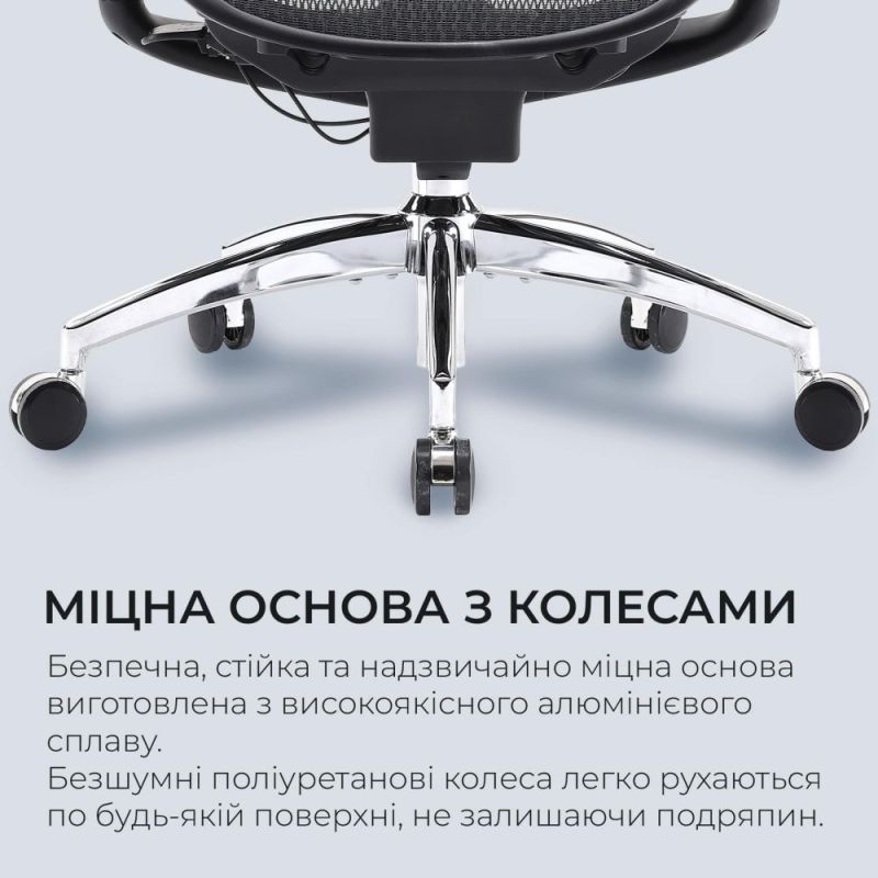 Крісло офісне Sihoo Doro C300 Pro Mesh Black (DORO-C300-PRO-M101)
