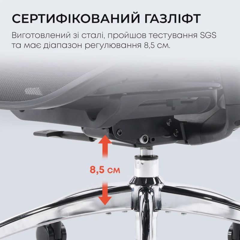 Крісло офісне Sihoo Doro C300L Mesh Black (DORO-C300L-A3-101)