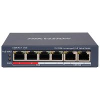 Комутатор Hikvision (DS-3E0106P-E/M(B) POE)