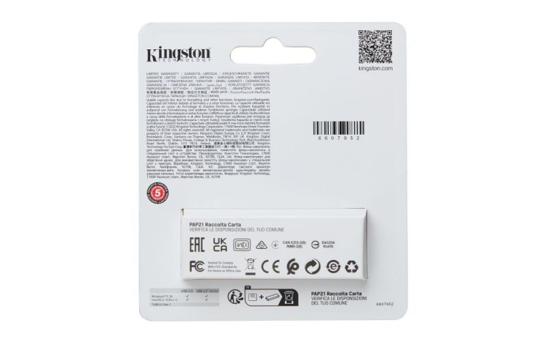 Флеш-накопитель USB3.2 256GB Kingston DataTraveler Exodia S Black/Orange (DTXS/256GB)