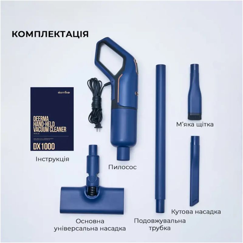 Пылесос Deerma Vacuum Cleaner Blue (DX1000W)