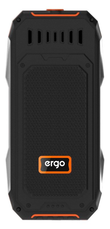 Мобiльний телефон Ergo E283 Dual Sim Black Orange (E283 Black Orange)
