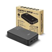 Універсальна мобільна батарея everActive 20000mAh Black (EB-22QB)