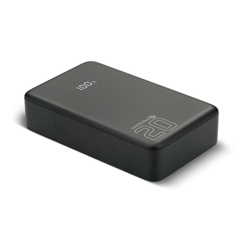 Універсальна мобільна батарея everActive 20000mAh Black (EB-22QB)