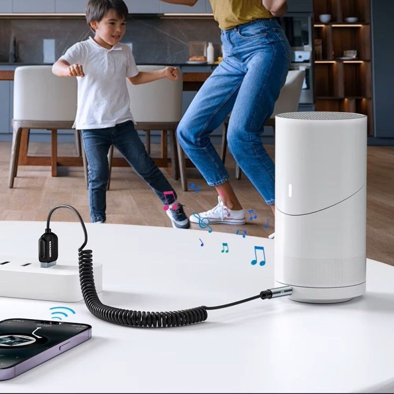 Bluetooth-трансмиттер Essager Lingfeng USB to 3.5mm Bluetooth 5.0 Grey (EBT-LF01-P)
