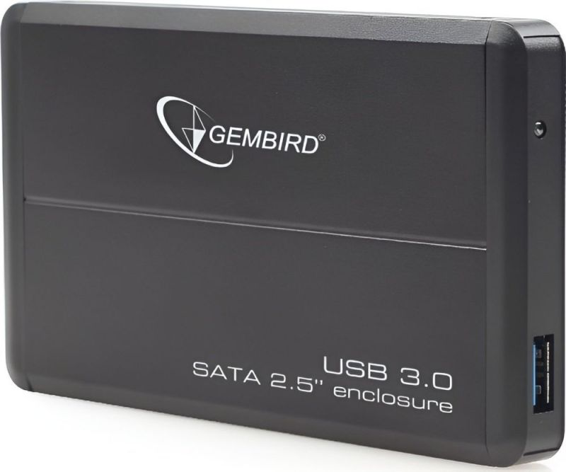 Зовнішня кишеня Gembird для підключення SATA HDD 2.5", USB 3.0, Black (EE2-U3S-2)