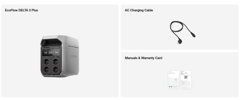 Зарядна станція EcoFlow Delta 3 Plus 1024Wh, 1800W (EFDELTA3P-EU)