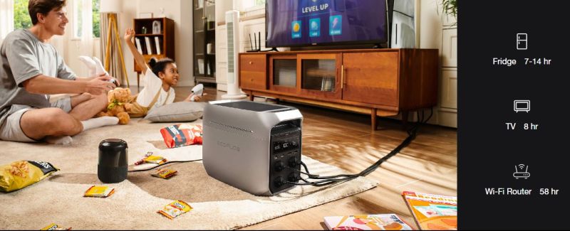 Зарядна станція EcoFlow Delta 3 Plus 1024Wh, 1800W (EFDELTA3P-EU)
