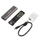 Зовнішня кишеня Maxxter M.2 NVMe PCIe, USB 3.1 Type-C Gen2, Metal, Black (EHDE-2280S-02)