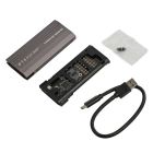 Внешний карман Maxxter M.2 NVMe PCIe, USB 3.1 Type-C Gen2, RGB, Metal, Black (EHDE-2280SRGB-01)