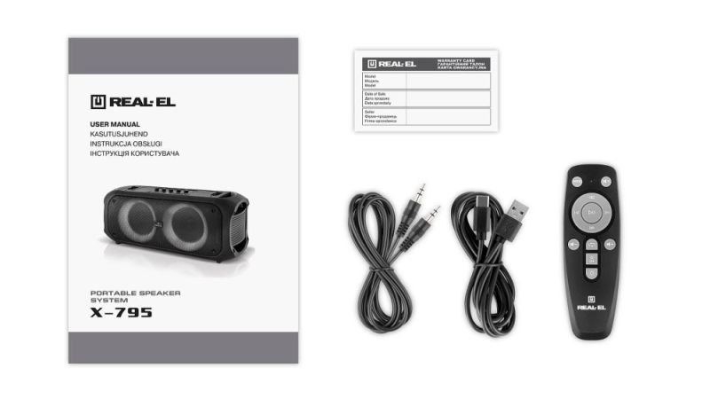 Акустична система REAL-EL X-795 Black (EL121600022)