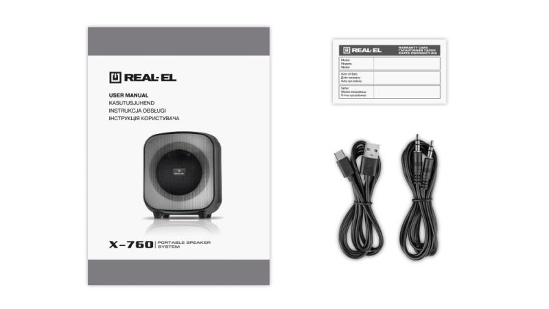 Акустична система REAL-EL X-760 Black (EL121600029)